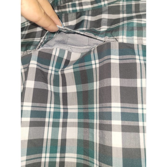 Wrangler Mens Blue & Green Button up Shirt size L - Picture 6 of 9